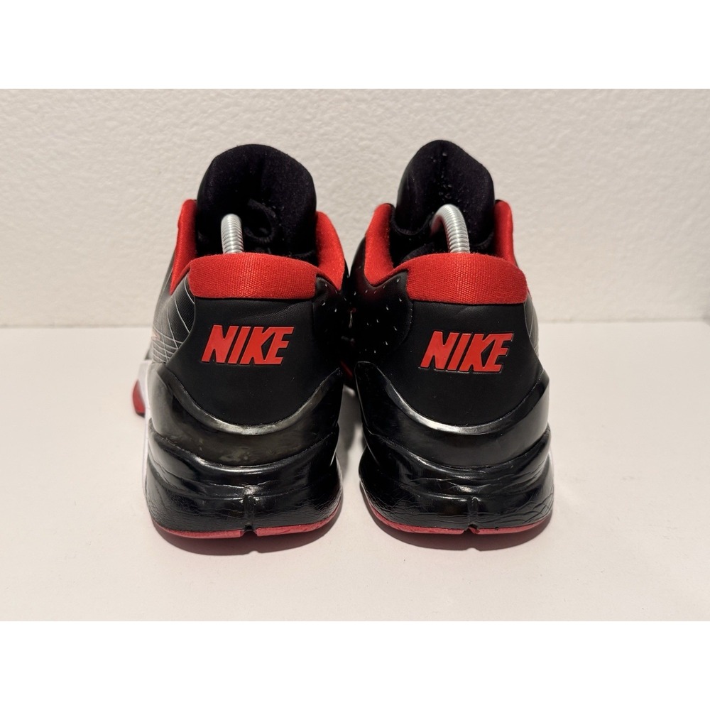 2009 Nike Hyperdunk Low Basketball Shoe Sz 10 Bred Black Red 386424-010 - Picture 7 of 13